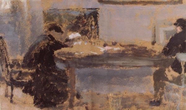 Edouard Vuillard Detail of In a Room oil painting image